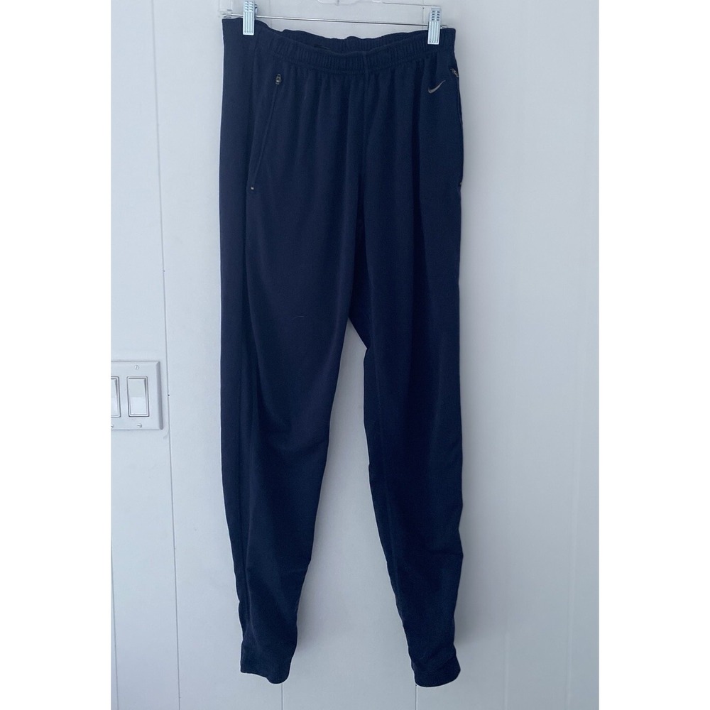 NIKE Women's Sz Medium Navy  Blue Track‎ Pants Ankle Zip  RFC#NME 920220 KL4